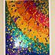 Painting rainbow fluid fill in the frame 'Joy' 52h42h2 cm. Panels. Larisa Shemyakina Chuvstvo pozitiva (chuvstvo-pozitiva). Интернет-магазин Ярмарка Мастеров.  Фото №2
