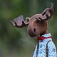Заказать Лось Артур:). Марина. Ярмарка Мастеров. . Мягкие игрушки Фото №3