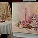 The only copy! 50/45 Pattern Pink soft. Roses, doll. Pictures. Painting gallery of Metsenatova Val. My Livemaster. Фото №4