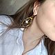 Серьги позолоченные "Полярная звезда". Серьги классические. A23-jewelry-. Интернет-магазин Ярмарка Мастеров.  Фото №2