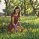 Painting on canvas with a beautiful girl | Buy an artist's painting. Pictures. pirogov-maxim. My Livemaster. Фото №4