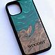 Заказать Чехол с деревом и эпоксидной смолой iPhone 12 mini. WOODIST. Ярмарка Мастеров. . Чехол Фото №3