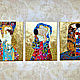 Bright mosaic picture Family / mom, dad and baby (child). Klimt. Pictures. House of the Sun (irina-bast). My Livemaster. Фото №6