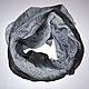 Scarf for women grey black long thin light pressed, Scarves, Tver,  Фото №1
