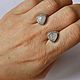 Серьги - пусеты из серебра с лунным камнем. Серьги классические. Newstylejewelry. Интернет-магазин Ярмарка Мастеров.  Фото №2