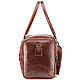 Leather travel bag 'Kimberly' (brown wax). Travel bag. Russian leather Guild. My Livemaster. Фото №4