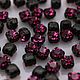 PR-847 Шатоны ss16 Preciosa Fuchsia/оправа - цвет черный, 10 шт, Кристаллы, Нижний Новгород,  Фото №1