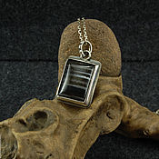 Украшения handmade. Livemaster - original item Classic pendant with black agate. Handmade.