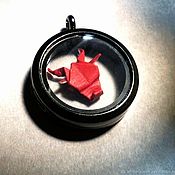 Pendant sphere micro miniature "Mystery of the old book"