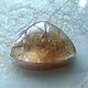 Cabochon with rutile needles. Cabochons. Gemlab. Online shopping on My Livemaster.  Фото №2