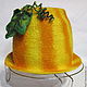 'Pumpkin'. Cap for a sauna. . FeltiNelly (Nelly Lyashkevich). Online shopping on My Livemaster.  Фото №2