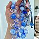 Украшение лэмпворк колье Небо из выдувного стекла. Колье. GlassBaker — украшения из стекла. Ярмарка Мастеров.  Фото №5