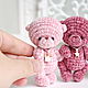 Pink Teddy bear marshmallow baby. Stuffed Toys. Natalie crochet flowers. My Livemaster. Фото №6