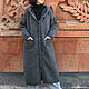 Coat: Knitted coat lined with Wet Asphalt. Coats. CUTE-KNIT by Nata Onipchenko. Online shopping on My Livemaster.  Фото №2