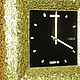 Часы настенные  VIZANTIS "GOLDEN SQUARE". Часы классические. VIP CLOCK. Ярмарка Мастеров.  Фото №4