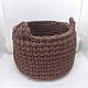 Knitted storage basket made of knitted yarn interior basket. Basket. Lace Shawl by Olga. My Livemaster. Фото №5