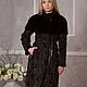 El abrigo de la caraculch 'Shocolate'. La pelliza de caraculch. Fur Coats. Muar Furs. Ярмарка Мастеров.  Фото №4