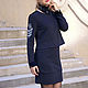 Весеннее платье темно-синее, обтягивающее платье спорт шик, Платья, Новосибирск,  Фото №1