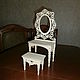 Furniture for dolls: Doll's boudoir, dressing table 1555. Doll furniture. Anna. Doll furniture (komfortno). Online shopping on My Livemaster.  Фото №2
