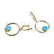 Order Agate Druse earrings, blue earrings, ring Earrings with stones. Irina Moro. Livemaster. . Earrings Фото №3