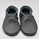 Dark Gray Baby Shoes, Basic Baby Shoes, Gray Baby Booties. Babys bootees. ebooba. Online shopping on My Livemaster.  Фото №2