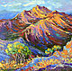The picture Crimea 'sunset in the mountains. Zelenogorie' oil on canvas, Pictures, Voronezh,  Фото №1