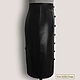 Order Pencil skirt 'Alice III' from nature. leather/suede (any color). Elena Lether Design. Livemaster. . Skirts Фото №3
