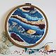 Wave. Abstract panels. Embroidery on the hoop, Panels, Tyumen,  Фото №1