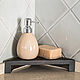 Corner stand for a sink made of dark oak. Stand. Foxwoodrus. Online shopping on My Livemaster.  Фото №2