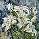 Painting watercolor 'White lilies flowers silent', Pictures, Magnitogorsk,  Фото №1