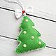 Christmas tree toy made of felt in the shape of a Christmas tree. Christmas decorations. Natka-chudinka. Online shopping on My Livemaster.  Фото №2