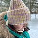 Шапка двойная пух норки. Шапки. Екатерина (katti_knits). Ярмарка Мастеров.  Фото №5