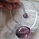Колье из стекла 'Персеиды' млечный путь. Колье. Александра Илан Стекло ilan.artglass. Ярмарка Мастеров.  Фото №5