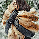 Fox fur stole in red, Wraps, Moscow,  Фото №1
