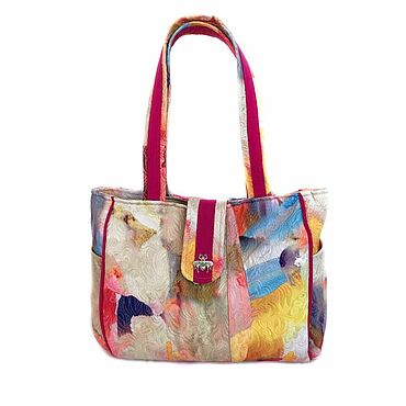 Сумки ручной работы. Ярмарка Мастеров - ручная работа Сумка-тоут Яркая летняя женская сумка. Handmade.