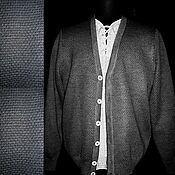 Мужская одежда handmade. Livemaster - original item Knitted from flax.Classic men`s jacket. Handmade.