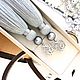 Earrings-brush silver Moon smoky gray silver silk pearls. Tassel earrings. GolDFenix. Online shopping on My Livemaster.  Фото №2