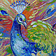 Order The picture Golden Peacock oil painting peacock. Multicolor Gallery. Livemaster. . Pictures Фото №3