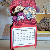 Канцелярские товары handmade. Livemaster - original item Desktop Exotic calendar №1. India.. Handmade.