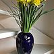 Vase porcelain 'Snowflakes', cobalt, gilding, Germany, Vintage vases, Arnhem,  Фото №1