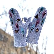 Аксессуары handmade. Livemaster - original item Felted mittens Fabulous winter women`s mittens. Handmade.