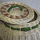 The storage basket is 'Barrel', woven from willow twigs. Basket. Elena Shitova - basket weaving. My Livemaster. Фото №4