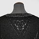 tunic: Black tunic silver lurex 48-54r mohair on silk Elegy. Tunics. 'Crochet classics' YULIA. My Livemaster. Фото №4