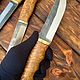 Финский Puukko. Подарки для охотников и рыболовов. Мастерская 'Пепельная Кузня' (Feuer-und-Asche). Интернет-магазин Ярмарка Мастеров.  Фото №2