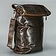 Заказать Кожаная Сумка РИТА Тёмно-коричневая. Manticastate. Ярмарка Мастеров. . Сумка через плечо Фото №3