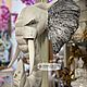 Настенный декор Голова Слона 52х50 см, дерево. Панно. Balinese.market. Ярмарка Мастеров.  Фото №6
