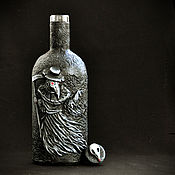 Бутылка декоративная "Летучий Голландец 2" темно-серый