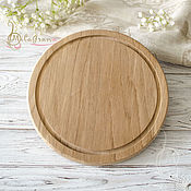 Для дома и интерьера handmade. Livemaster - original item Round cutting Board made of oak. Handmade.