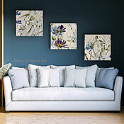 Картины и панно handmade. Livemaster - original item White Flower Paintings. White paired oil paintings.. Handmade.
