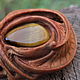 A wooden brooch with a tiger's eye. Brooches. Woollywood_woodcarving. My Livemaster. Фото №5